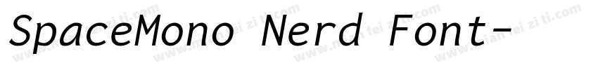 SpaceMono Nerd Font字体转换